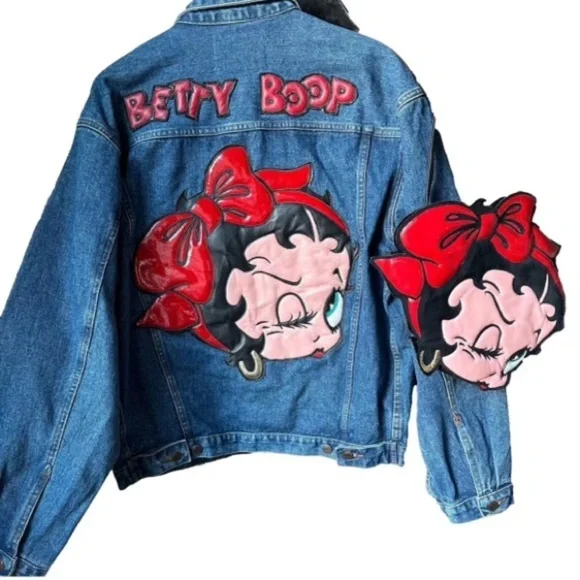 BOOP SET BAG COAT DENIM jacket and Crossbody bag by King Features 97 & 03 Gr… - Picture 2 of 16